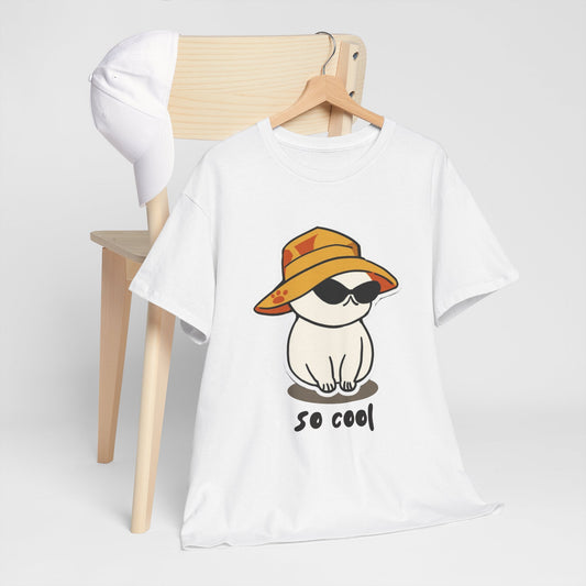 Cool Cat Graphic Tee, Unisex T-Shirt, Casual Wear, Gift for Cat Lovers, Summer Outfit, Fun Animal Tee
