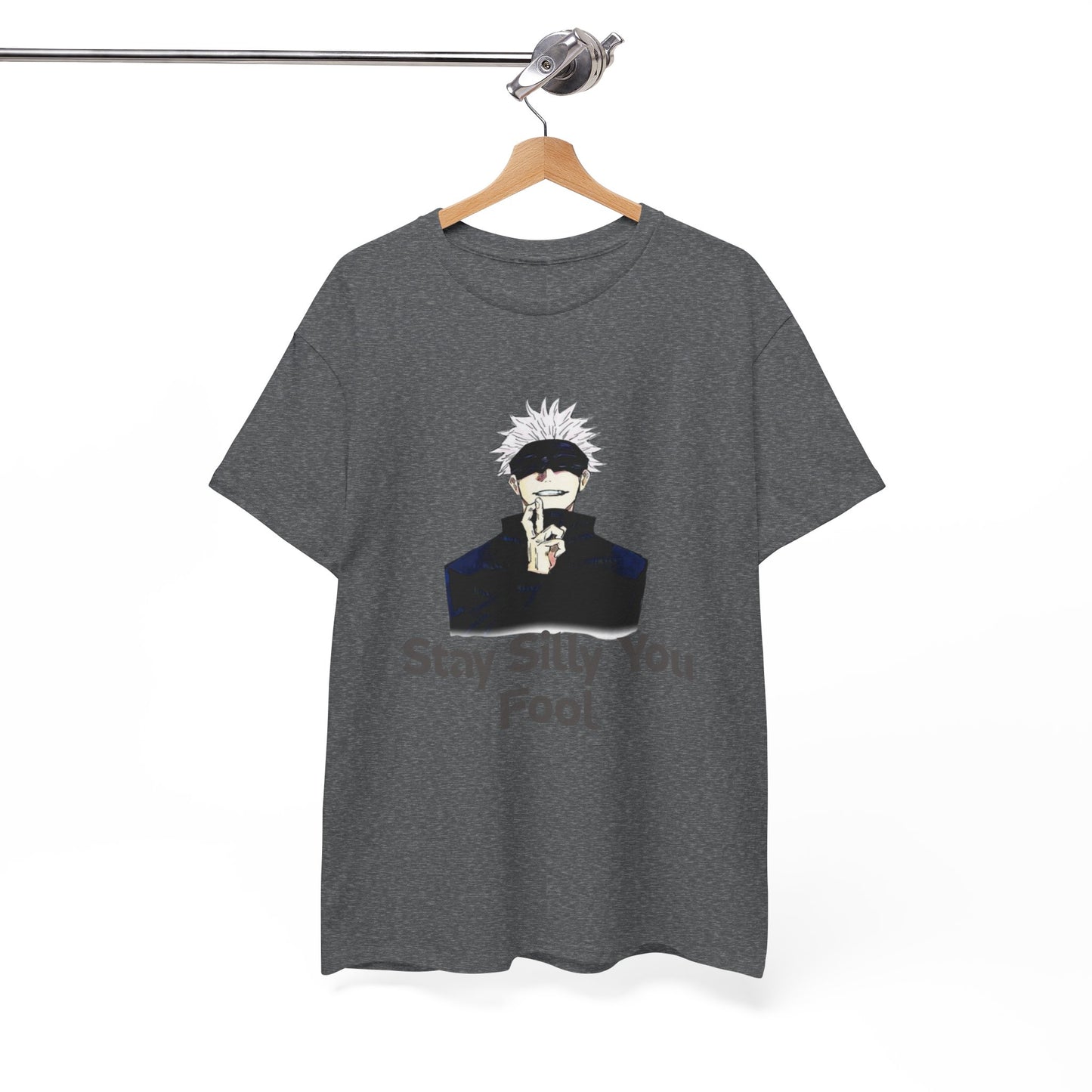 Stay Silly Unisex Heavy Cotton Tee, Funny Graphic Shirt, Casual Wear, Gift for Friends, Everyday Humor T-Shirt