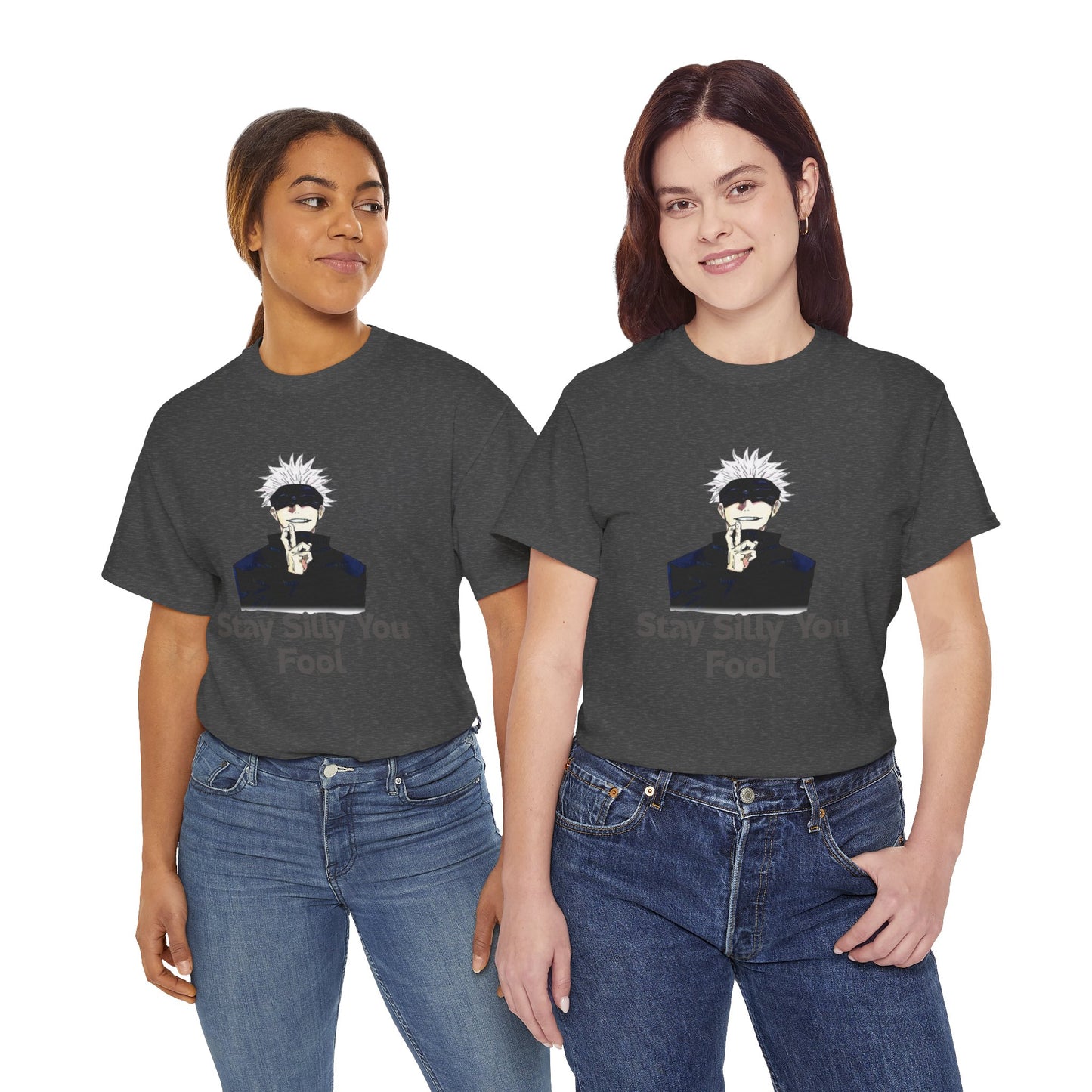 Stay Silly Unisex Heavy Cotton Tee, Funny Graphic Shirt, Casual Wear, Gift for Friends, Everyday Humor T-Shirt