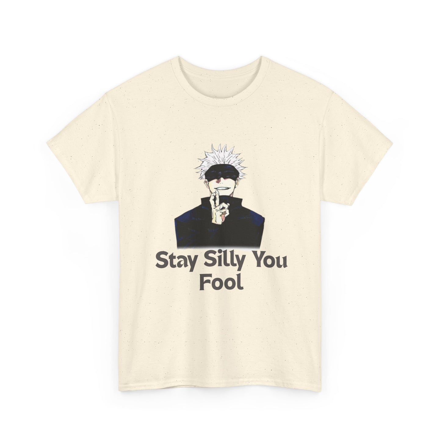 Stay Silly Unisex Heavy Cotton Tee, Funny Graphic Shirt, Casual Wear, Gift for Friends, Everyday Humor T-Shirt